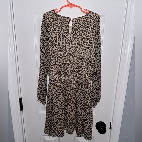 Tahar Girl Leopard Dress - Size 8 - Picture 4 of 5